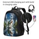 thumbnail image 2 of Disketp Largemouth Bass Jumping Out of The Water Mochila de Viaje Estampada para Laptop con Puerto de Carga USB, Mochila Impermeable para Computadora – Regalo para Hombres y Mujeres, 2 of 7
