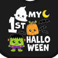 thumbnail image 4 of Inktastic My 1st Halloween with Ghost Monster and Pumpkin Boys or Girls Baby Bib, 4 of 4
