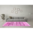 thumbnail image 3 of Ahgly Company Indoor Rectangle Abstract Pink Contemporary Area Rugs, 2' x 3', 3 of 4