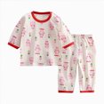 thumbnail image 4 of TOWED22 Infant Toddler Baby Girl Boy 2 Piece Long Sleeve T Shirt and Stretch Pants Set Cartoon Print Fall Winter Clothes Outfits Clothing(Light Pink,8-9 Y), 4 of 4