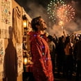 thumbnail image 2 of Traje con Luces para Hombre, Conjunto Estampado de 2 Piezas con Chaqueta y Pantalón, Outfit Llamativo para Fiestas, Reuniones y Temporada Festiva, 2 of 5