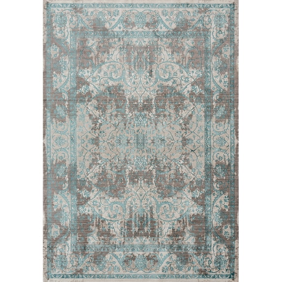 Soignee Windsor Turquoise Accent Rug 3'11" x 5'3"