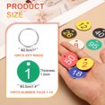 thumbnail image 2 of 10PCS Number Tags 1-10, Number Key Tags Plastic Numbered Tags Key Tags Keychain with Key Rings for Organizer Field Sales Hangers Clothes Labels ID Tag, Green, 2 of 6