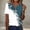 Sky Blue, variant on Zorckvet Womens Button Shirts Printed Tops Casual Plus Size Trendy V Neck Blouses for Women