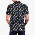 thumbnail image 3 of Balery Fast Food Printed Men’s Short Sleeve Polo Shirt, Midweight Men's Shirt,Golf Polo shirts -Medium, 3 of 8