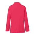thumbnail image 5 of Gyexs Dress Jackets for Women Open Front Business Work Long Sleeve Lightweight Blazers Casual Button Suit Jacket, Hot Pink, Size XXXL, 5 of 6