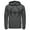 Charcoal Heather, variant on Men's Batman Logo Modern Wing Curve Pull Over Hoodie Athletic Heather 2X Large