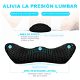 thumbnail image 4 of "Almohada Lumbar Cojin Silla Oficina Respaldo Lumbar Auto Lab.G, Negra ", 4 of 5