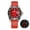 AD2089 Red rubber belt, variant on Men's Watch, Analog Quartz Watch, Professional Dive Watch 200M Waterproof, 316L Stainless Steel, Ceramic Bezel, Luminous, Orange