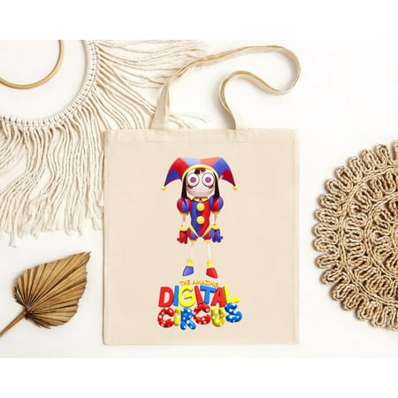 vintage Pomni The Amazing Digital Circus Tadc Softstyle Tote Bag-TH39689