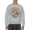 thumbnail image 2 of Smiling Earth on Fire Men's Sweatshirt, 2 of 3