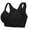 Black, variant on Support Full Coverage No Underwire Bra Push Up Front Closure Postures Corrector