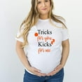 thumbnail image 4 of Women's Cute Pregnancy Maternity Tricks for you Kicks Halloween Fall Shirt Sweatshirt, 4 of 6