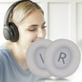 thumbnail image 6 of Yucurem Replacement Ear Pads Protein Leather Cover for Q45 Soundcore Life (White), 6 of 9