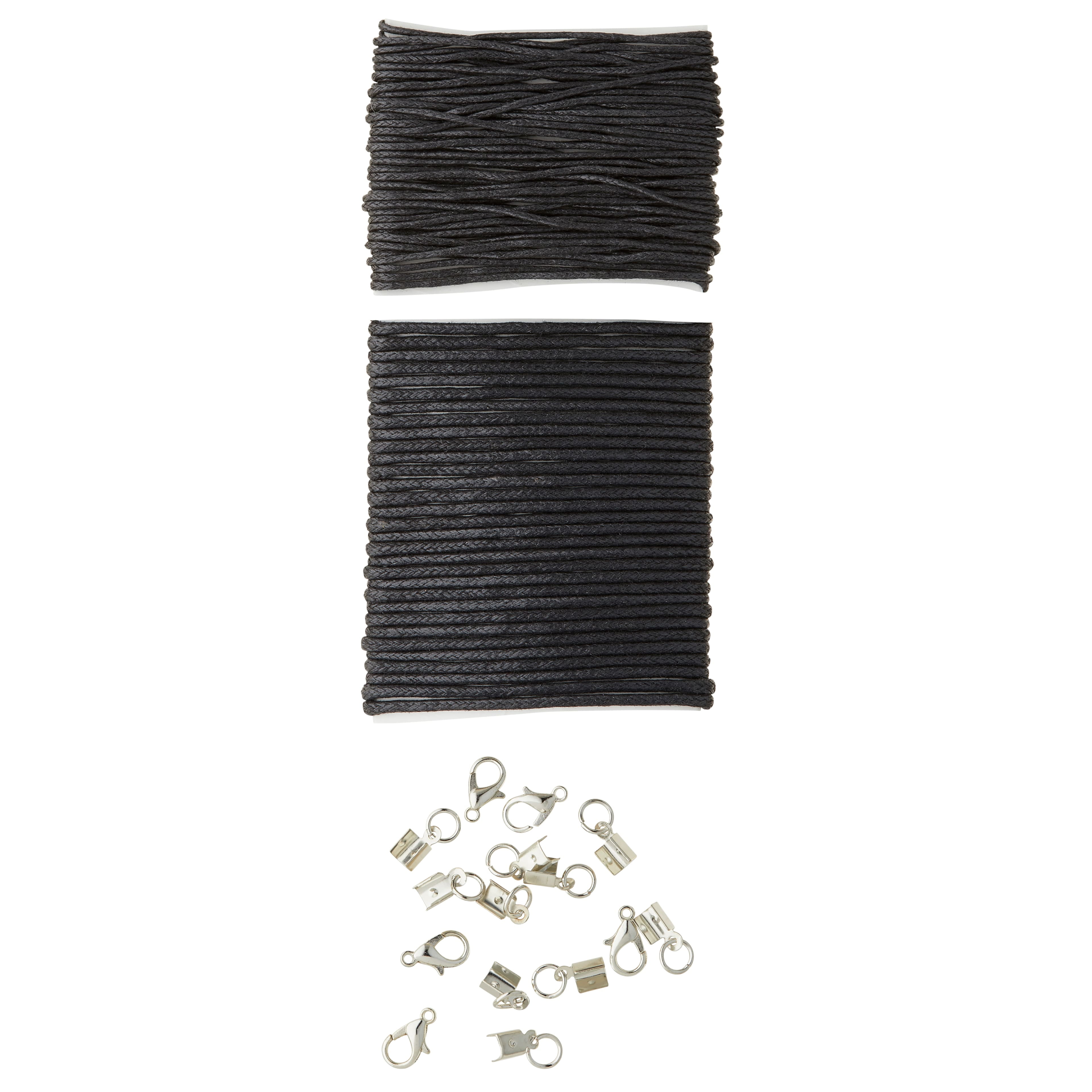 12 Pack: Coco & Black Waxed Cotton Cording by Bead Landing™