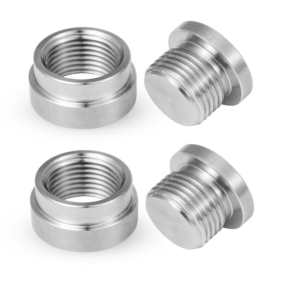 Oxygen Sensor Step Nut M18X1.5 Sensor Cap Set Automotive Parts Accessories