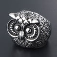 thumbnail image 3 of MayiaHey Owl Bird Ring, Big Eye Owl Ring Norse Viking Owl Head Ring for Men, Cute Owl Bird Ring Vintage Owl Animal Jewelry, Celtic Owl Ring Hip Hop Owl Ring Punk Owl Animal Ring, 3 of 4