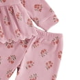 thumbnail image 4 of Linfrsh Toddler Girls Little Girls Fall Clothes Toddler Outfit Girl Sweatshirt Pants Winter Outfit Toddler Girl Outfit for 1t 2t 3t 4t 5t 6t(Pink,2-3 Years), 4 of 5
