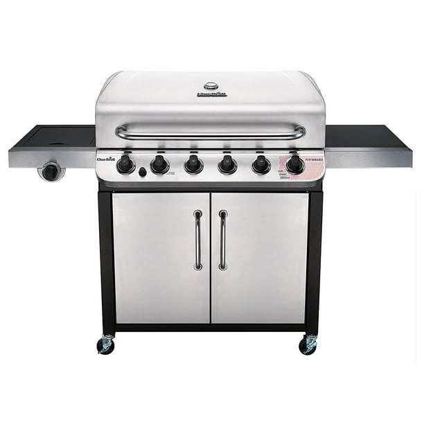 Char-Broil Performance Series 6-burner Liquid Propane Gas Grill with Side Burner in Black & Stainless