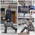 thumbnail image 2 of Litvyak Duffle Bag for Travel, Carry on Bag Travel Bags for Men Canvas Travel Duffel Bags Overnight Weekend Gym Bag Carry On Luggage Bags (Grey+Toiletry Bag), 2 of 8
