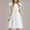 White, variant on Qingpeng Girls Cotton Solid Dresses Ruffle Sleeves Dresses for Girls Back to School Outfits for Girls