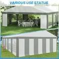 thumbnail image 4 of Outsunny 20' x 40' Large Outdoor Carport Canopy Party Tent with Removable Protective Sidewalls & Versatile Uses, White and Gray, 4 of 10