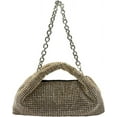 thumbnail image 2 of NANAHuang Bling Full Glitter Knotted Handbag for Women Crystal Rhinestone Hobo Dumpling Bag Diamond Evening Clutch Crossbody Bag, 2 of 6