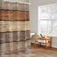 thumbnail image 4 of Brown Gray Wood Grain Shower Curtain, Vintage Farmhouse Country Style Waterproof Shower Curtain Set with 12 Hooks Lightweight Bath Curtains Fabric Bathroom Decor 72x72 Inches, 4 of 9