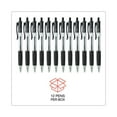 thumbnail image 6 of Comfort Grip Ballpoint Pen, Retractable, Medium 1 Mm, Black Ink, Clear Barrel, Dozen | Bundle of 5, 6 of 7