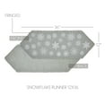 thumbnail image 3 of VHC Brands Yuletide Burlap Dove Grey Snowflake Runner 12x36, 3 of 4