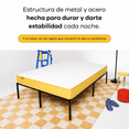 thumbnail image 3 of Colchón Queen Size Original 20 cm Nooz con Base de Metal Memory Foam Medio Firme en Caja, 3 of 9