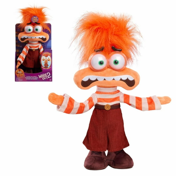 Inside Out 2 Shaking with Anxiety Feature Plush, Officially Licensed Kids Toys for Ages 3 Up, Gifts and Presents