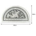thumbnail image 4 of jifeng Non-Slip Floor Rug Doormat Indoor Machine Washable Dryable Effective Grip Carpet Flower Semi-circle, 4 of 9