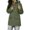 Army Green., variant on Akafmk Womens Rain Jackets,Womens Waterproof with Hood Lightweight Raincoat,Fashionable Solid Color Casual Warm Jacket Tops Loose Outdoor Windbreaker Hiking Jackets XXL
