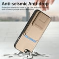 thumbnail image 2 of Allytechgroup iPhone SE 2022 2020 Case, Vintage PU Leather TPU Shockproof Slim Kickstand Anti-Drop Protective Wallet Phone Case Cover for Apple iPhone SE 2nd 3rd Gen /iPhone 7 8, Khaki, 2 of 8