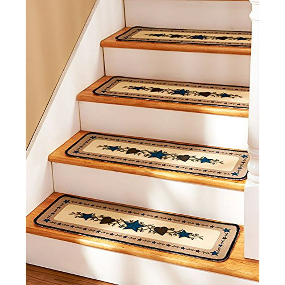 Set of 4 Country Star Stair Treads