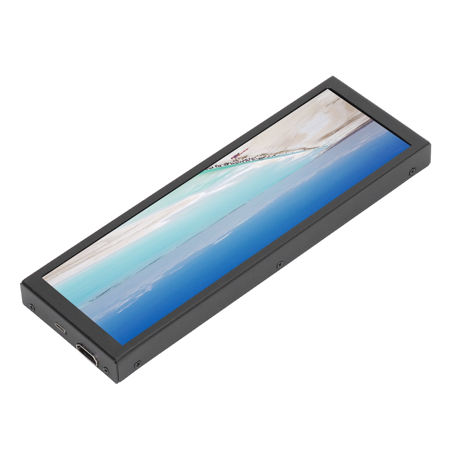 PC Case Secondary Screen, DC 5V Stretched Bar LCD Screen For CM3 For 3B+ Basic Version