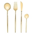 thumbnail image 1 of Gold Flatware Set, Gold Silverware Set Complete Cutlery Rustproof Stainless Steel  For Party, 1 of 8
