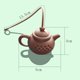 thumbnail image 4 of Infusor de té de silicona con forma de tetera, colador de té reutilizable, filtro de hojas sueltas, difusor para café, apto para hierbas y especias, 4 of 4