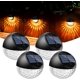 thumbnail image 1 of Aplique solar LED de pared para exteriores (4 unidades), resistente al agua IP65, luz blanca cálida, lámpara decorativa para jardín, valla, patio, puerta de entrada, escalera, patio y entrada., 1 of 5