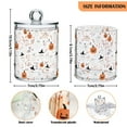 thumbnail image 5 of Yayeee 4 Pack Qtip Holder Bathroom Cotton Swab Canister with Lid Clear Dispenser Set, Ghost Design, 5 of 6