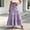 Purple, variant on Qulqfy Womens Summer Maxi Pleated Long Skirts Flowy Boho Ruffle Drawstring High Waisted Black Skirt L