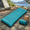 Fantasy Blue, variant on Chili Pepper Inflatable Camping Sleeping Pad with Built-in Foot Pump, 4 Inches Thick