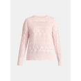 thumbnail image 5 of Time and Tru Women's Chenille Cable Knit Crewneck Sweater, Midweight, Sizes XS-XXXL, 5 of 5