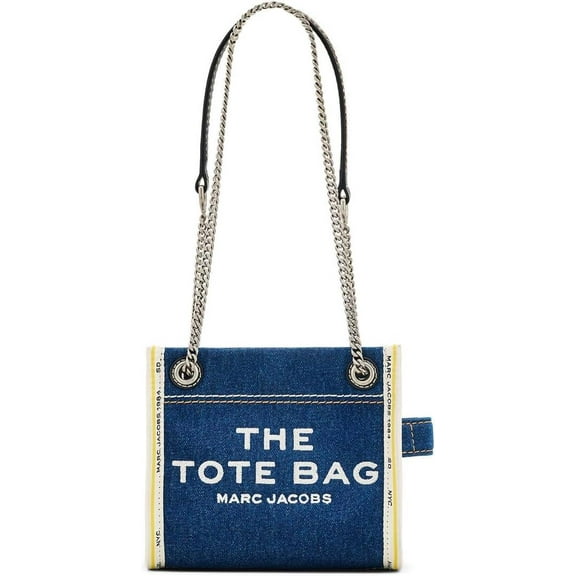 Marc Jacobs The Denim Chain Crossbody Tote Bag - Dark Wash