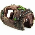 thumbnail image 2 of Aquarium Ornaments Decorations Resin Wood Trunk Log Artificial Barrel Hideout Cave Landscaping Accessories for Fish Tank Betta, 2 of 10