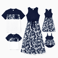 thumbnail image 5 of PatPat Family Matching Cotton Tee Flora Print Splicing Shirt or Tank Dress, 5 of 5