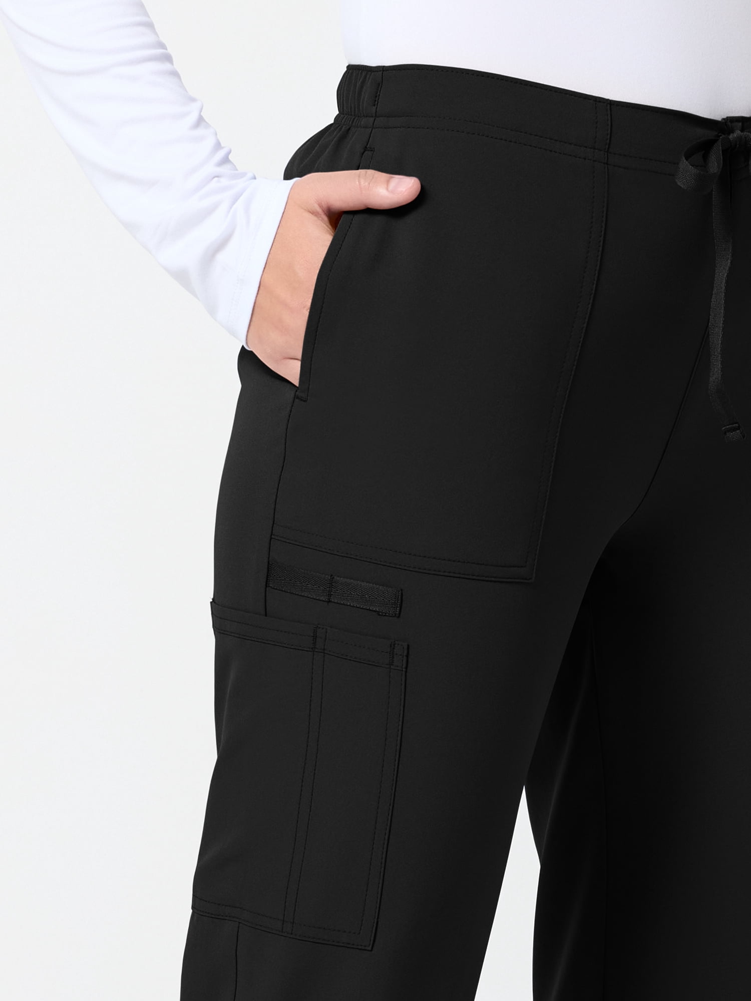 Scrubstar Core Essentials Women’s Drawstring Cargo Jogger Scrub Pant, Sizes XS–3XL