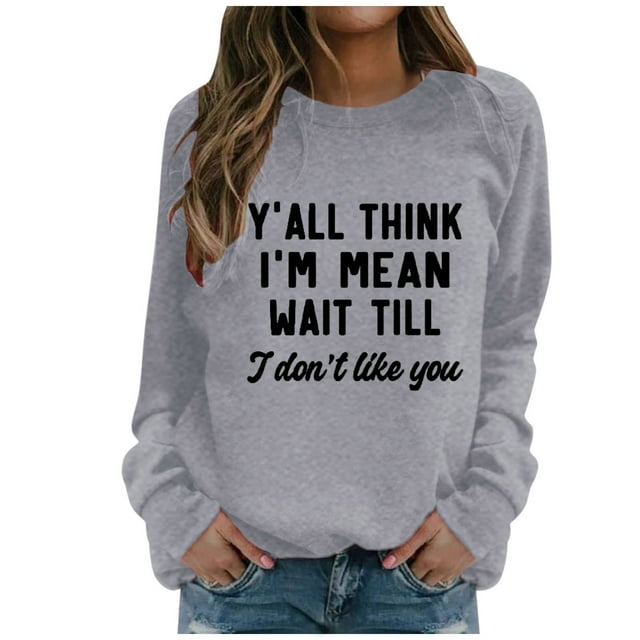 WEAIXIMIUNG Sweat-Shirt Noir pour Femmes Mode Imprimé à Manches Longues Sweat à Capuche Blouse Décontractée Pull