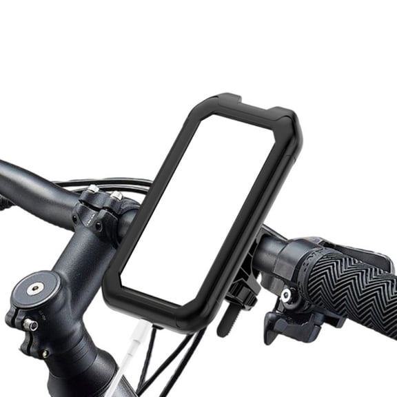 Waterproof Motorcycle Phone Holder Bike Phone Mount Handlebar Stem Mobile Holder 360 Adjustable For Phone Under 7''